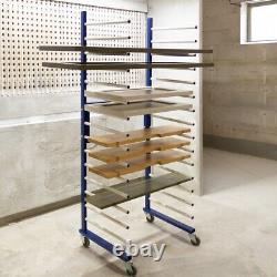 Spray Drying Rack Trolley Eco Spray Shop Woodworking Dry Storage Castors Mobile