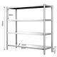 Stainless Steel 4/5 Tier Kitchen Storage Rack Commercial Garage Workshop Shelves