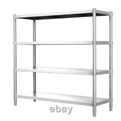 Stainless Steel Shelf Work Table Unit Rack Storage Retail Shop Shelving Racking