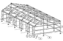 Steel frame Building Workshop Garage Storage Kit Buildings