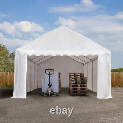 Storage Tent 4x8 m PVC 700 N 100% waterproof Shed Shelter white