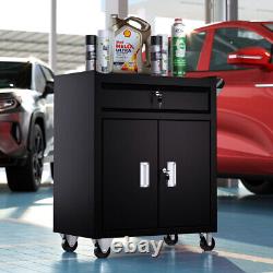 Tool Cabinet Trolley with Drawers Steel Workshop Storage Chest Carrier Tool Box