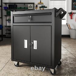 Tool Cabinet Trolley with Drawers Steel Workshop Storage Chest Carrier Tool Box