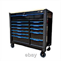 Tool Chest Box Trolley Cabinet With Tools Steel Top Workshop Storage Carrier
