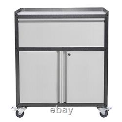 Tool Chest Cart Roll Cab Box Workshop Storage Cabinet Metal Garage Cupboard Lock