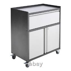 Tool Chest Cart Roll Cab Box Workshop Storage Cabinet Metal Garage Cupboard Lock