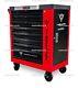 Tool Trolley Cabinet With Tools Steel Workshop Storage Chest Carrier Toolbox Red