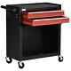 Tool Trolley Case Drawers Cabinet Workshop Equipment Storage Cart Garage Black