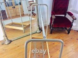 Vintage Shop Portable Industrial Heavy Duty Clothes Rail Cart with Shoe Tray
