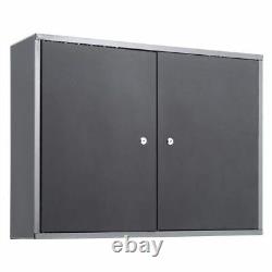 Wall Workbench Steel Garage Tool Box Cabinet Storage Drawers Shelf DIY Workshop