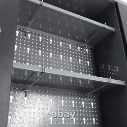 Wall Workbench Steel Garage Tool Box Cabinet Storage Drawers Shelf DIY Workshop