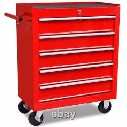 Workshop Tool Trolley Garage Storage Box Cabinet Cart Tool Chest Drawers UK